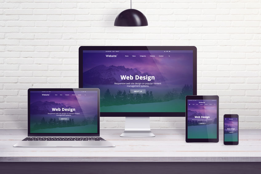 Responsive website design on multiple different displays